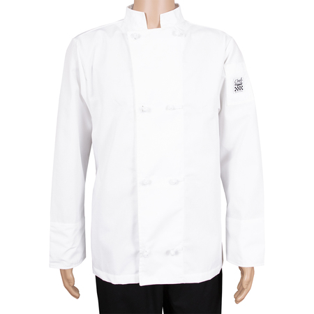 CHEF REVIVAL Basic Long Sleeve Jacket - White - XS J050-XS